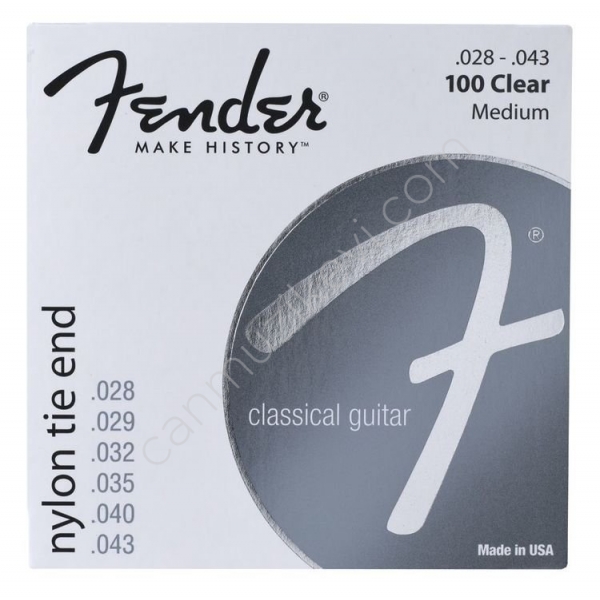 Fender Nylon Classic Strings 100 Clear/Silver Klasik Gitar Teli Seti