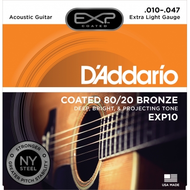 Daddario Akustik Gitar Tel Set EXP10