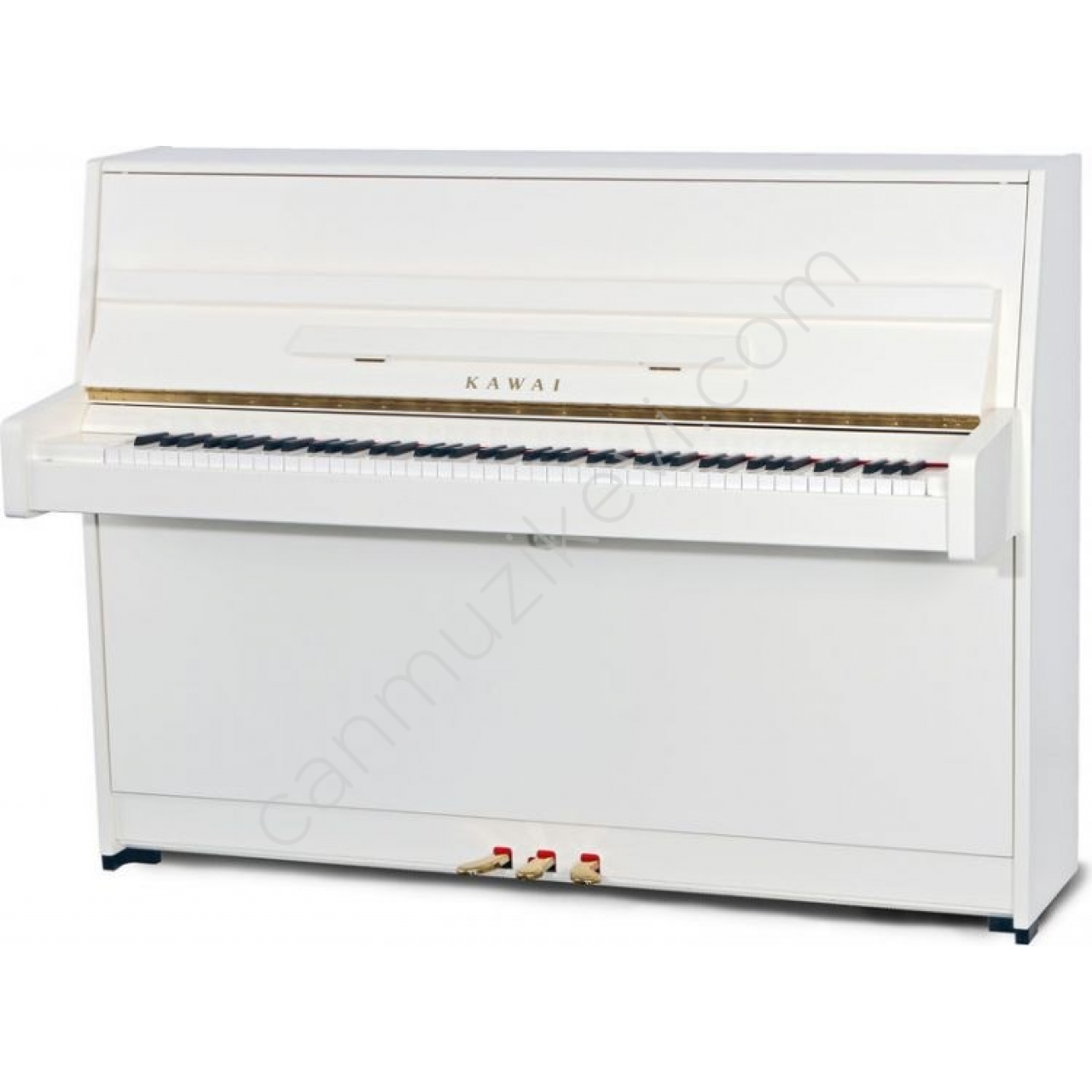 KAWAI K-15E WH/P Parlak Beyaz 110 CM Duvar Piyanosu