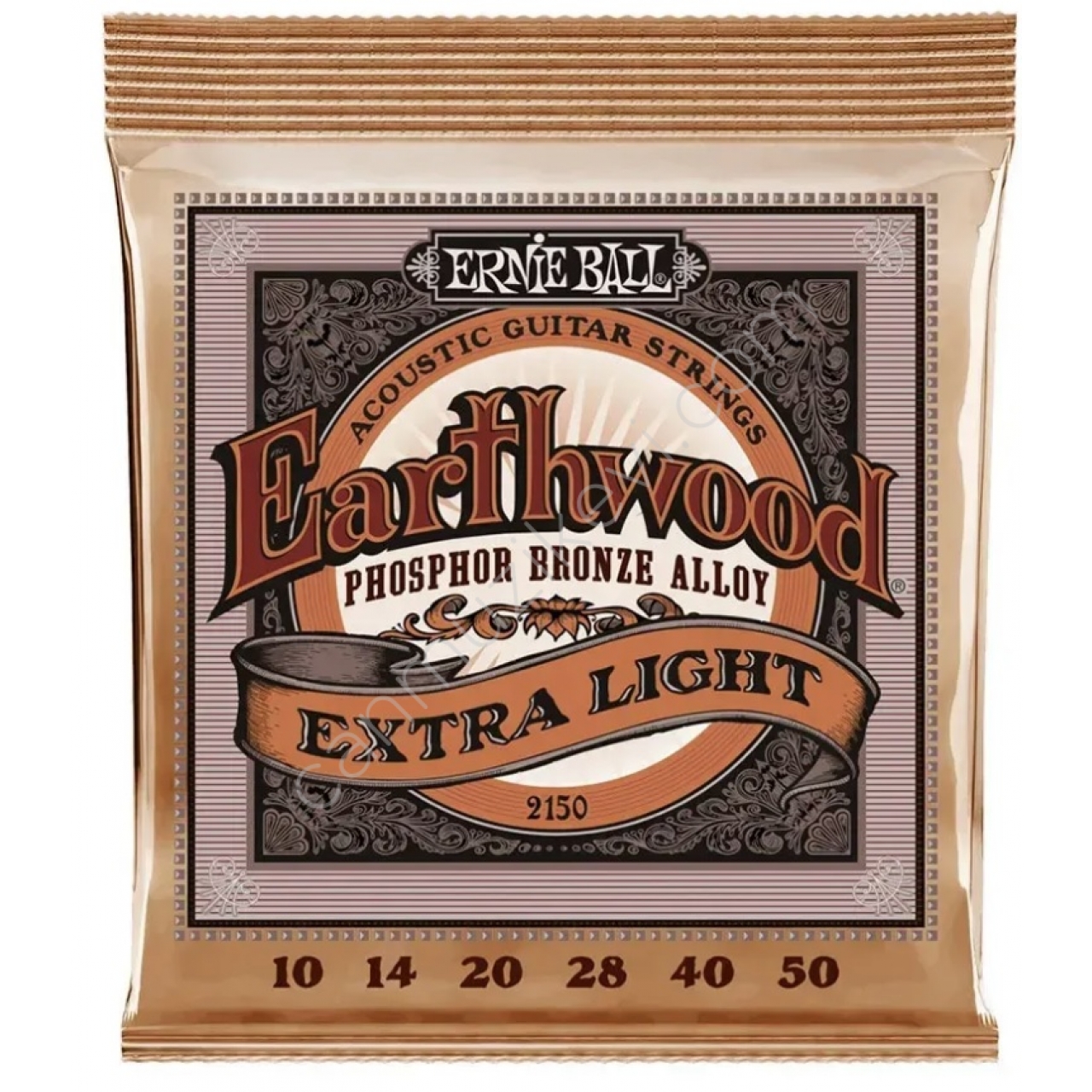 Ernie Ball P02150 Earthwood Extra Light Phosphor Bronze 10-50