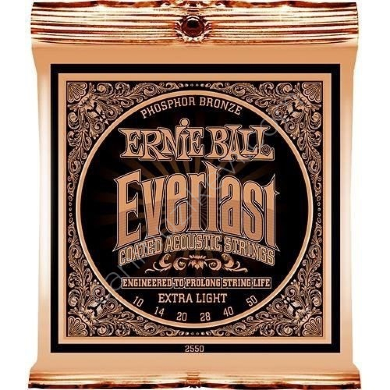 Ernie Ball P02550 Earthwood Light 80/20 Bronze 10 - 50 Akustik Gitar Teli