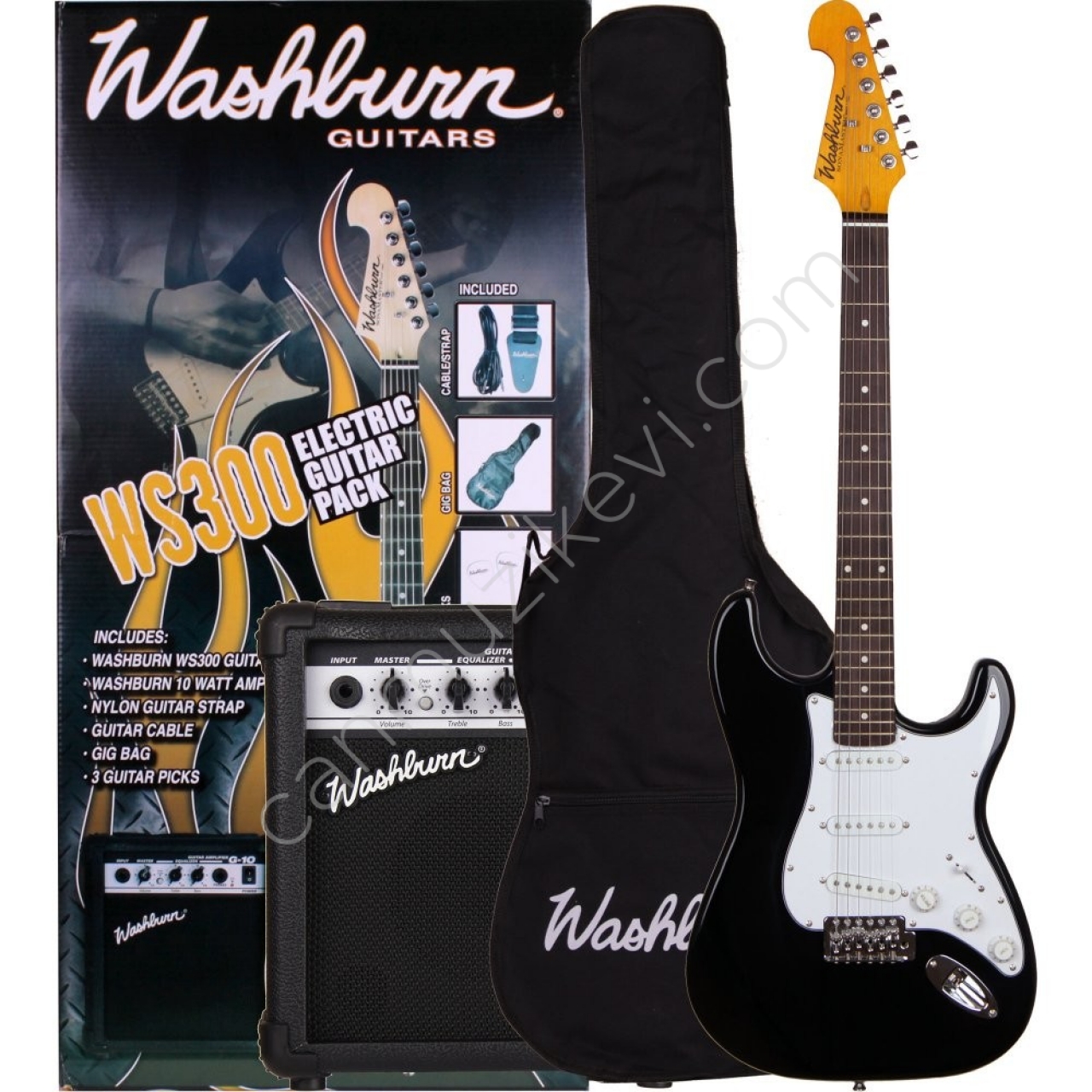 Washburn WS300BPACK Elektro Gitar Paketi