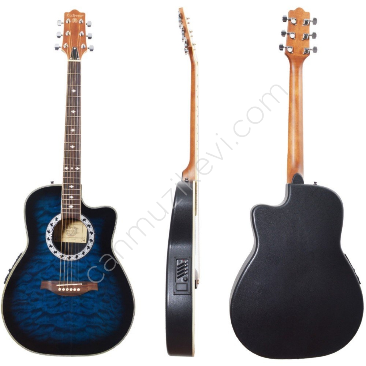 Extreme Elektro Akustik Gitar XAF60EQ4BLS