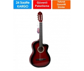 Barcelona Kırmızı Klasik Gitar İndirim KG2