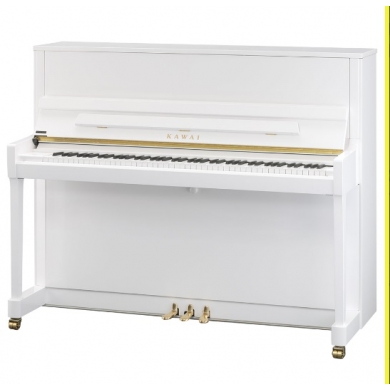 KAWAI K-300 WH/P 122 CM Parlak Beyaz Duvar Piyanosu