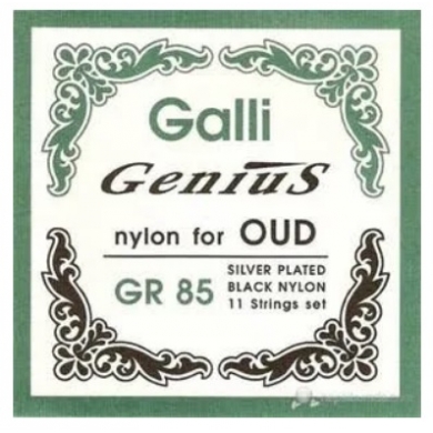 Galli GR85 Ud Teli Takım (Naylon Teller Siyah)