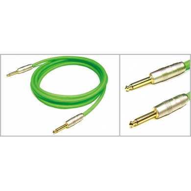 Kirlin Altın Jack Enstrüman Kablo 3m Yeşil
