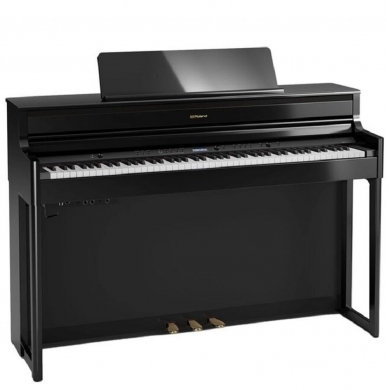 ROLAND HP704-PE Parlak Siyah Dijital Piyano (Tabure & Kulaklık Hediyeli)